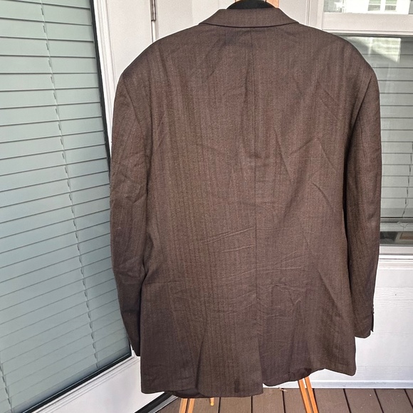 Jos. A. Bank Harris Tweed 100% Wool Blazer Size 46L - Picture 3 of 4